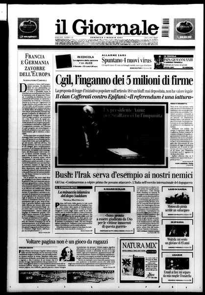 Il giornale : quotidiano del mattino